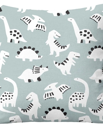 Detalle diseño dinosaurios Funda Cojín Jurasic