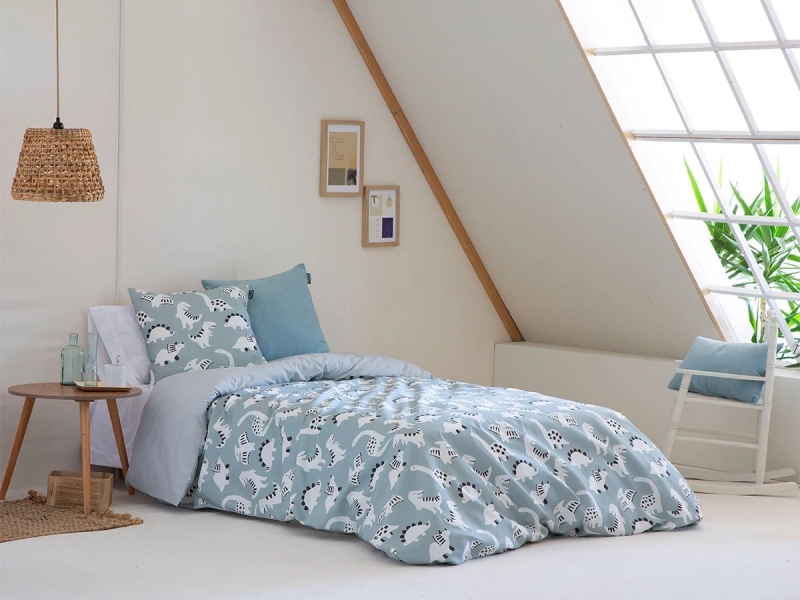 Funda Nórdica Jurasic 3P – vista de cama infantil