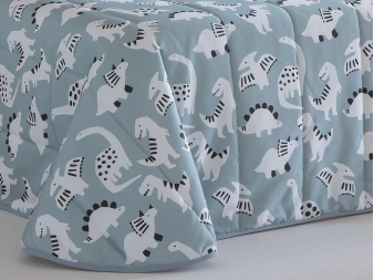 Estampado de dinosaurios azul – Edredón Jurasic