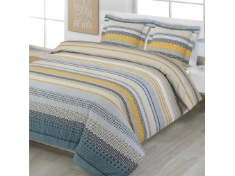 Conjunto completo de Funda Nórdica Karima de Dhestia Home en cama doble