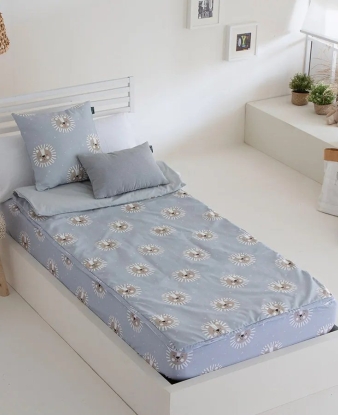 Saco Nórdico Leo Azul – Vista de cama completa