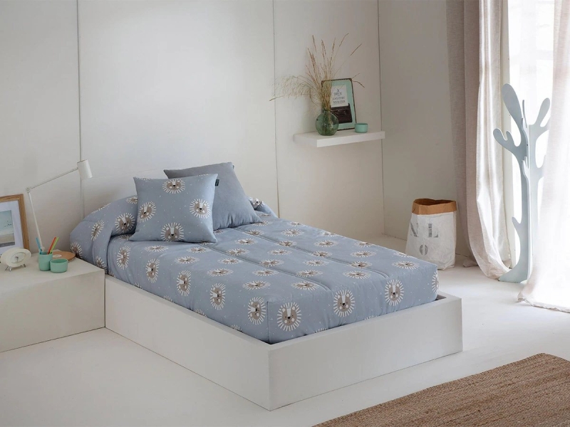 Edredón Ajustable Leo Azul – Confecciones Paula
