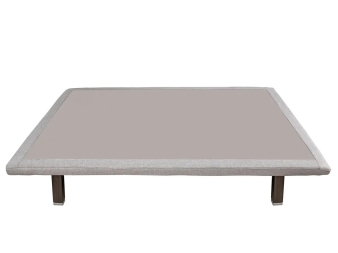 Base tapizada Divanlin Textil vista frontal con patas city