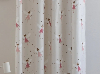Estampado de hadas rosas en la Cortina Infantil Ada