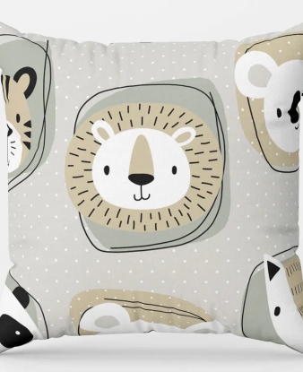 Funda de Cojín Infantil Zoo 50x50 Confecciones Paula