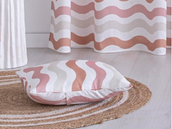 Funda de cojín Dunas nude con ondas – ambiente infantil