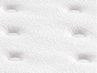 Detalle del tejido blanco tipo Strech Airtouch (Colchón Cuore)