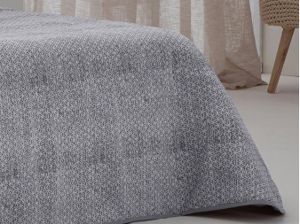 Detalle del tejido jacquard Salar gris