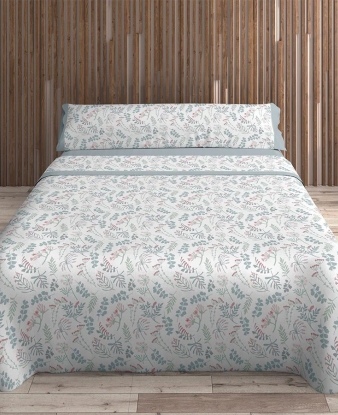 Sábanas Gardenia Casa Campo C02 en cama (vista general)