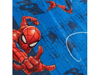 Coralina Spiderman - Detalle del estampado y textura