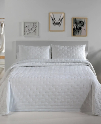 Colcha Boutí Dots Pierre Cardin Blanco C04 vista frontal