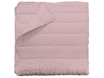 Colcha Boutí Luna Rosa C03 plegada reverso liso