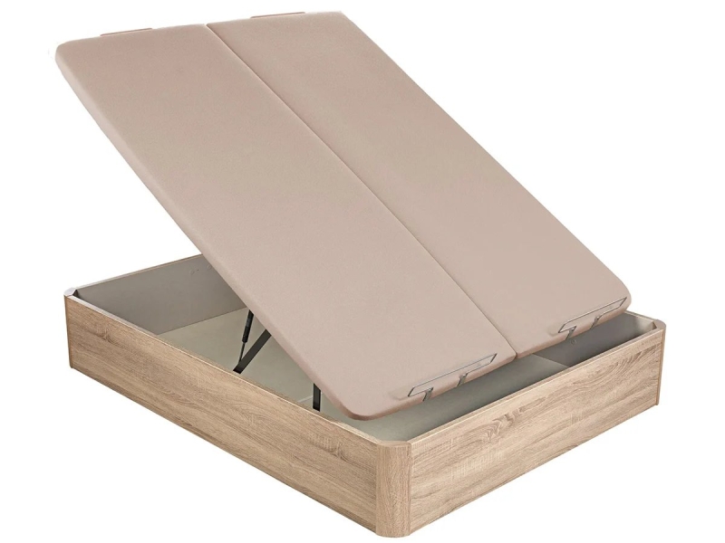 Canapé Abatible Pikolin Naturbox 2.0 Tapa Doble Abierto natural