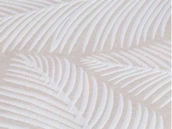 Detalle del diseño jacquard de hojas Palma