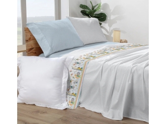 Juego Sabanas Infantiles Animales Musicos Manterol Cama