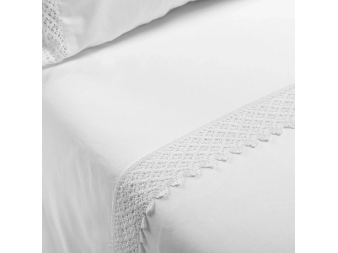 Detalle Crochet Sabanas Blancas Manterol