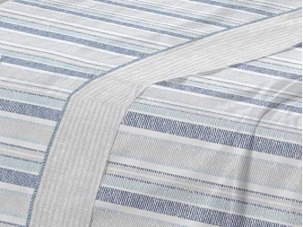 Detalle Tejido Rayas Sabanas Indigo 419 Manterol