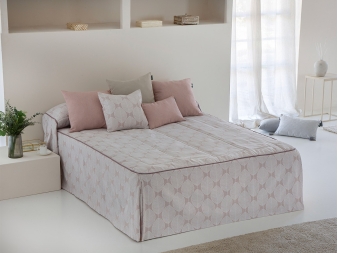 colcha verano zubia rosa con faldon confecciones paula