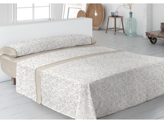 juego de sabanas jade beige floral pierre cardin