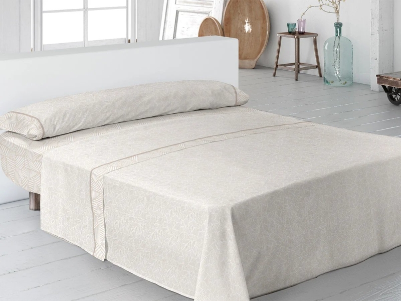 juego de sabanas margot beige pierre cardin