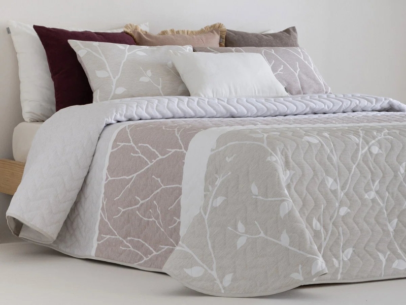 colcha cancun beige vista frontal sandeco