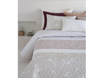 detalle colcha cancun gris pie de cama sandeco