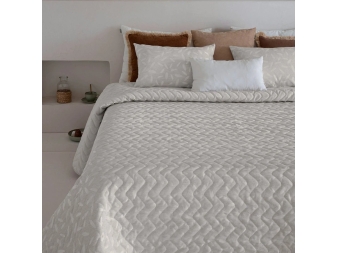 colcha salta beige vista frontal sandeco