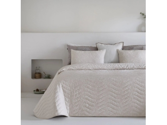 colcha cali beige vista frontal sandeco