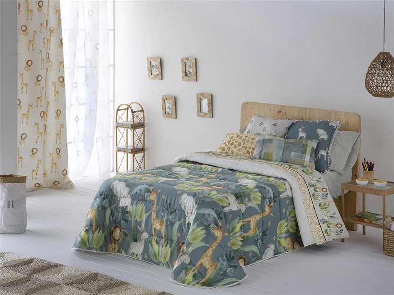 edredon simba verde infantil invierno cañete