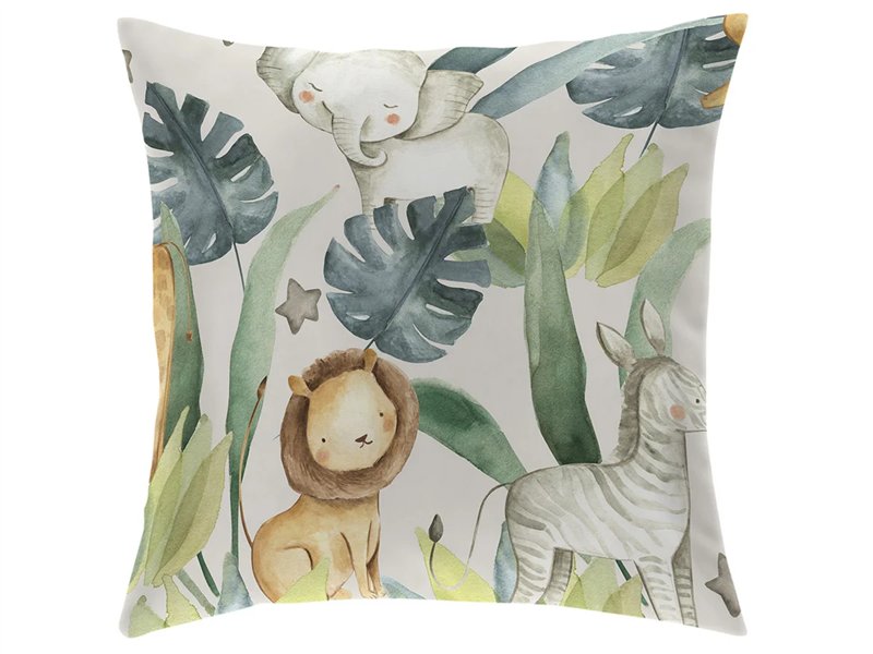 funda cojin simba beige infantil safari cañete