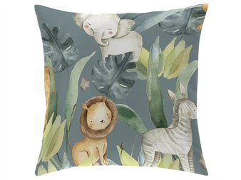 funda cojin simba verde infantil safari cañete