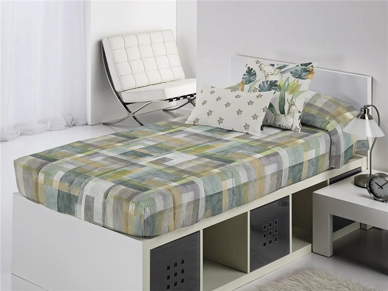 edredon ajustable tratto infantil cuadros cañete