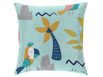 funda cojin aloha turquesa 50x50 infantil cañete