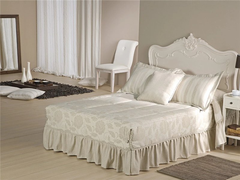 edredon semiconforter enco jacquard con faldon canete