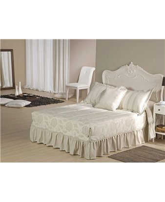 edredon semiconforter enco jacquard con faldon canete