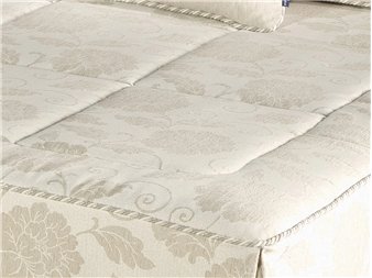 detalle acolchado floral colcha edredon enco canete