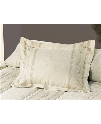 cojin palmira jacquard con volante canete