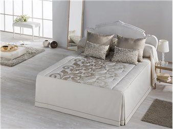 colcha edredon donatella oro jacquard jvr