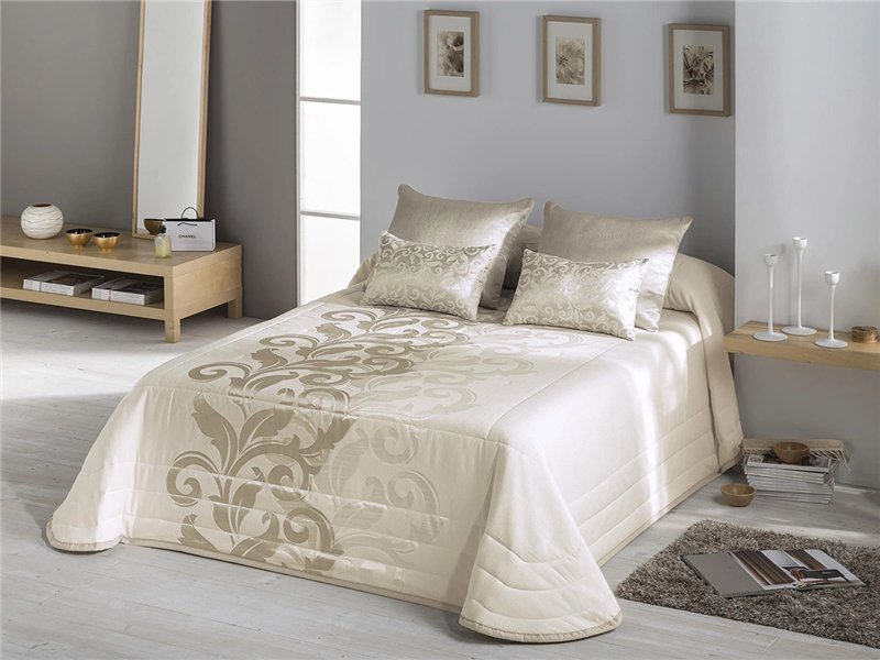 colcha bouti donatella oro jacquard jvr