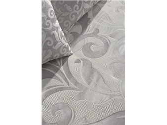 detalle jacquard colcha donatella plata jvr