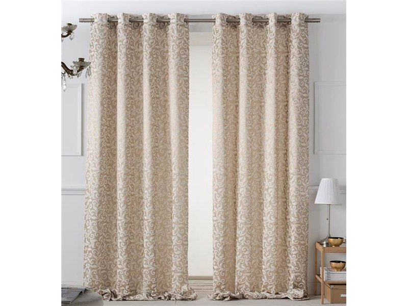 cortina jacquard donatella oro elegante tejidos jvr