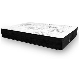 Vista angular completa del colchón KM2 de KoralFlex ideal para parejas