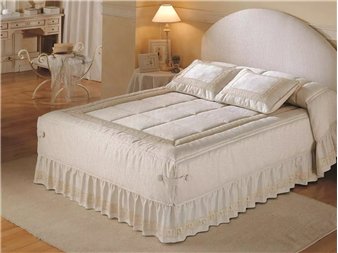 edredon jacquard rania semi-conforter con botones tejidos jvr