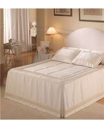 colcha edredon jacquard rania con volante de cincuenta centimetros tejidos jvr