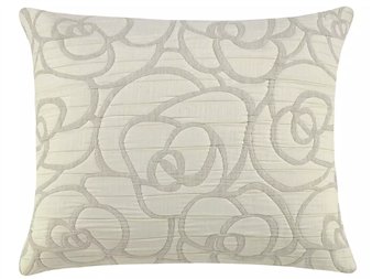 funda cojin loto beige floral pique jvr