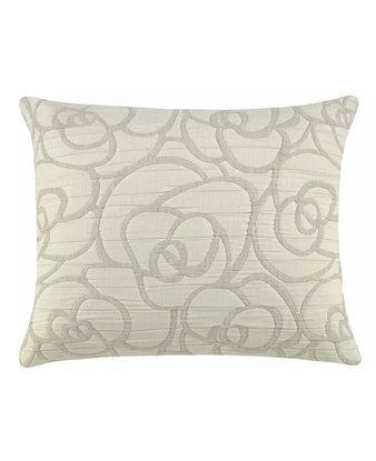 funda cojin loto beige floral pique jvr