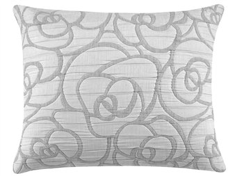 funda cojin loto gris floral pique jvr