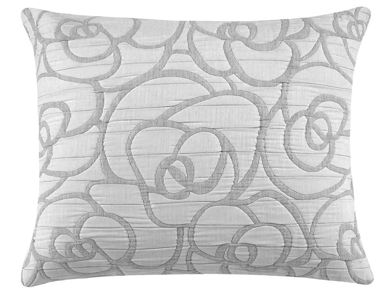 funda cojin loto gris floral pique jvr