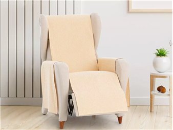 funda sillon relax aqua amarillo tejido eysa