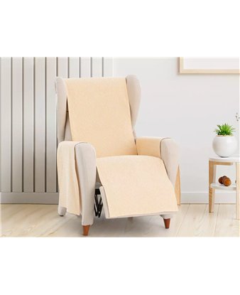 funda sillon relax aqua amarillo tejido eysa